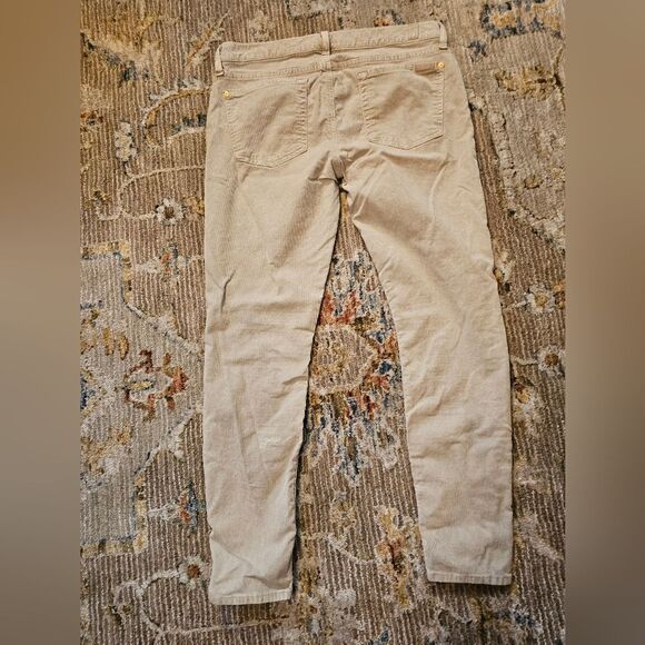 7 for all mankind skinny micro cords sz 32 with 27" inseam. Has zippers on sides - Picture 7 of 7